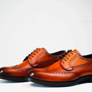 Burnished Brogue Oxford Shoes